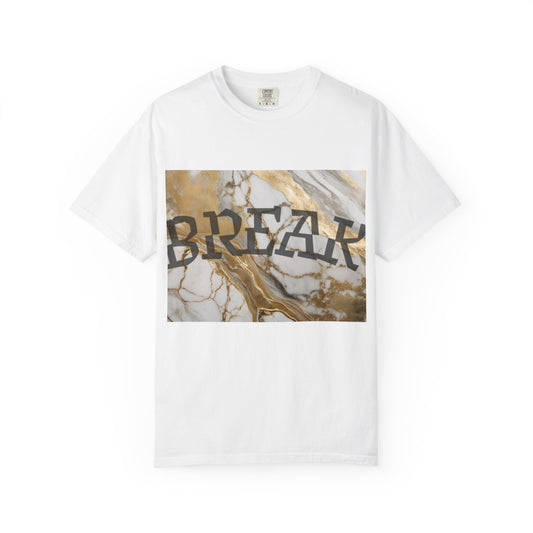 Break Marble Graphic T-Shirt — Vintage Stone Print Tee
