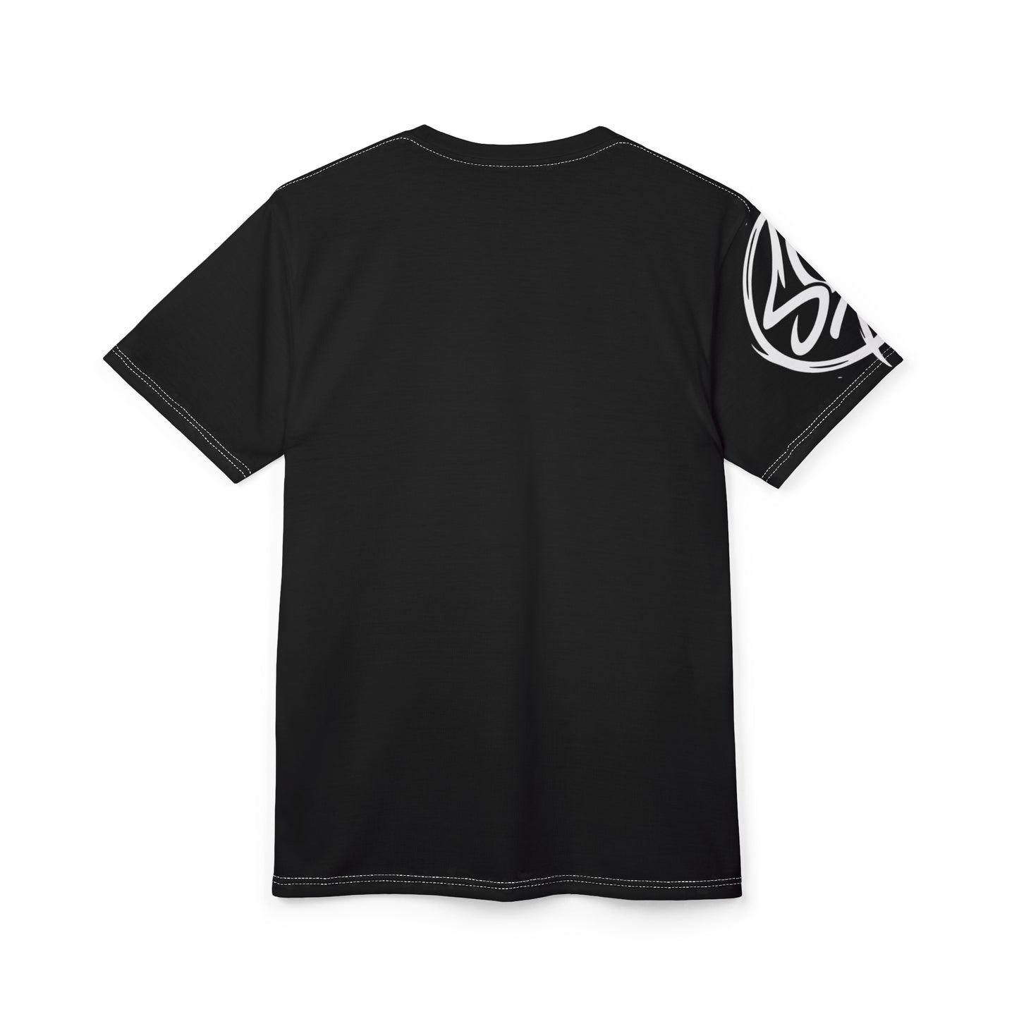 Diamond Pattern Tee — Black All-Over Print Gemstone Graphic Shirt