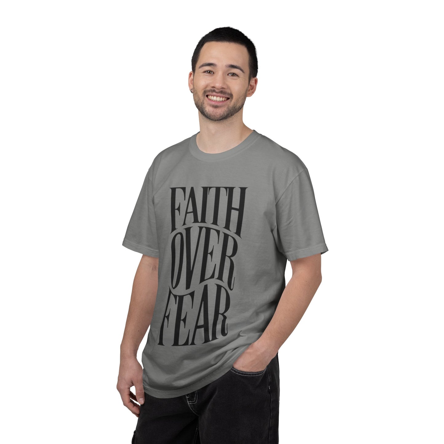 Faith Over Fear T-Shirt — Inspirational Christian Graphic Tee