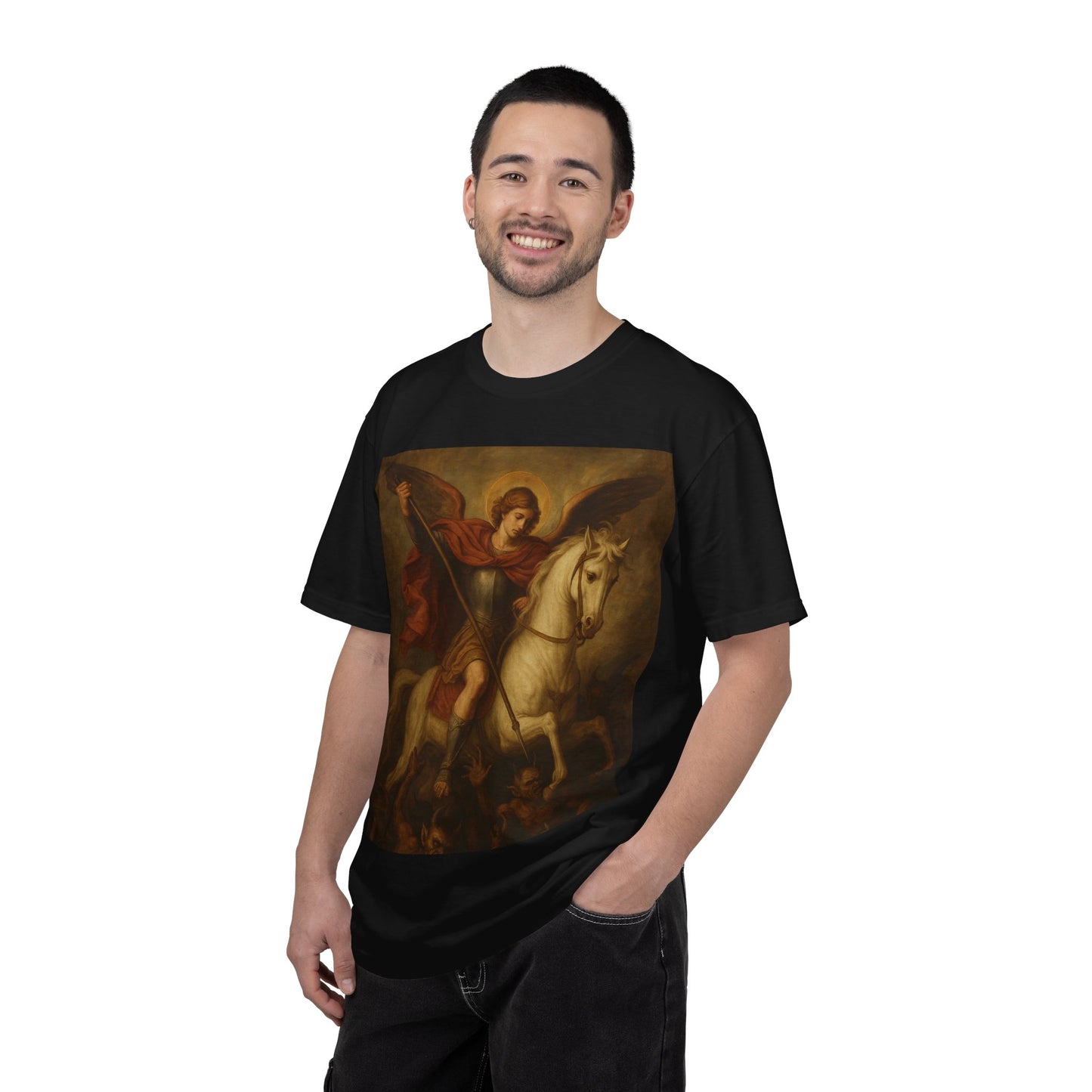 Saint George & the Dragon T-Shirt — Classic Religious Art Print Tee