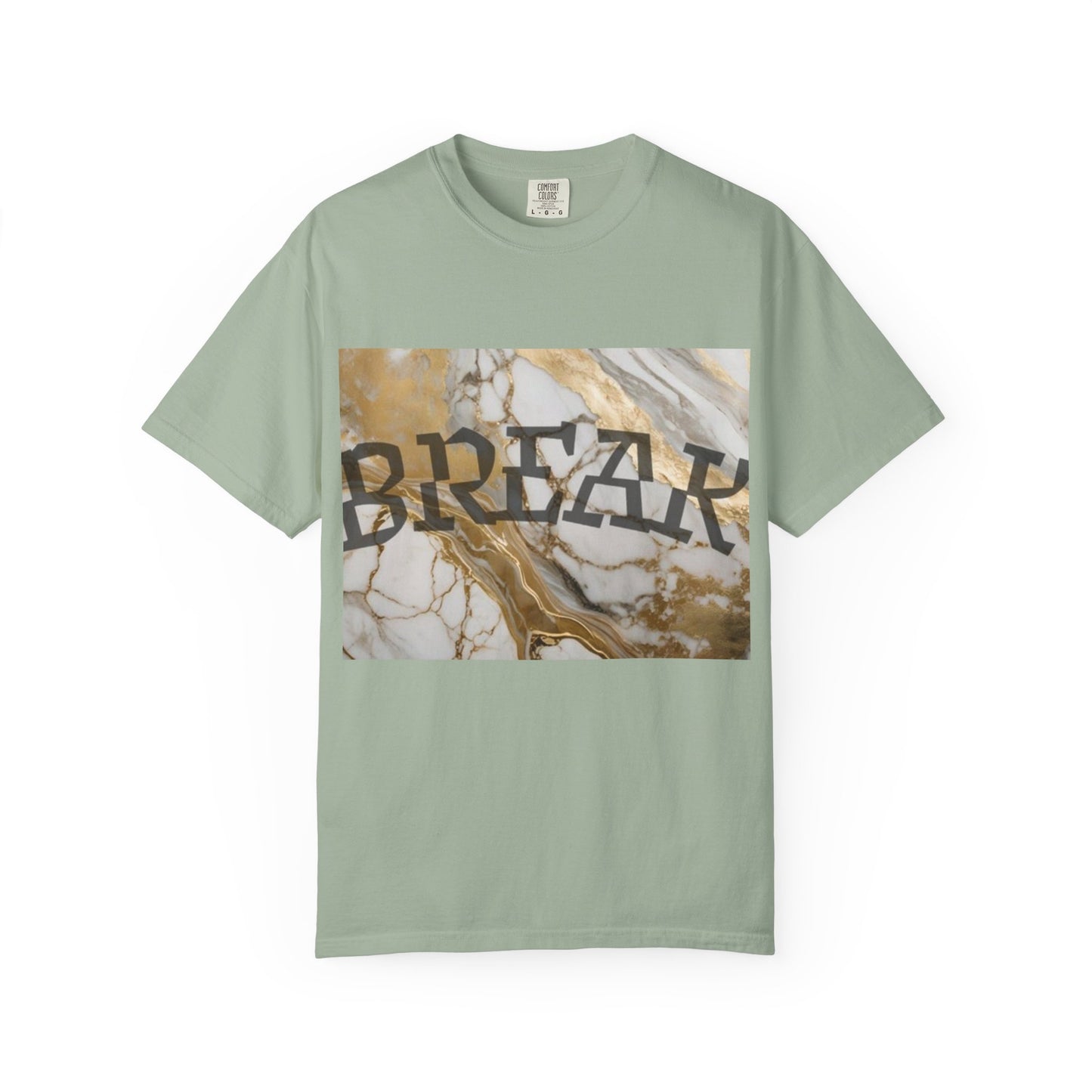 Break Marble Graphic T-Shirt — Vintage Stone Print Tee
