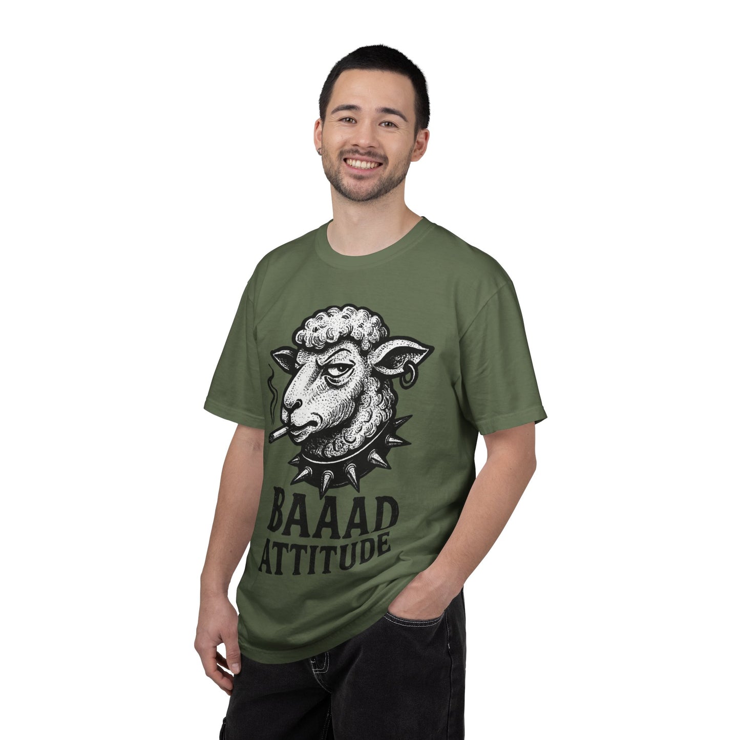 T-Shirt — "Baaad Attitude" Sheep Graphic Tee