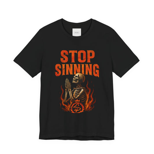 Sincere Skeleton Graphic Tee — Unisex Street Art Shirt for Bold Style, Alternative Fashion, Everyday Wear