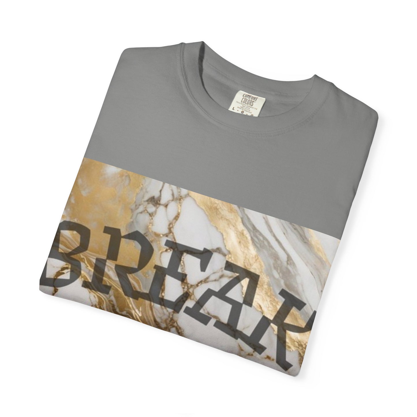 Break Marble Graphic T-Shirt — Vintage Stone Print Tee