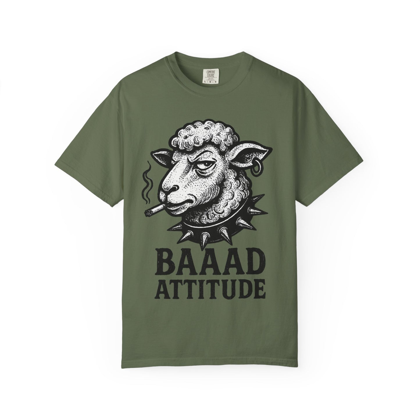 T-Shirt — "Baaad Attitude" Sheep Graphic Tee