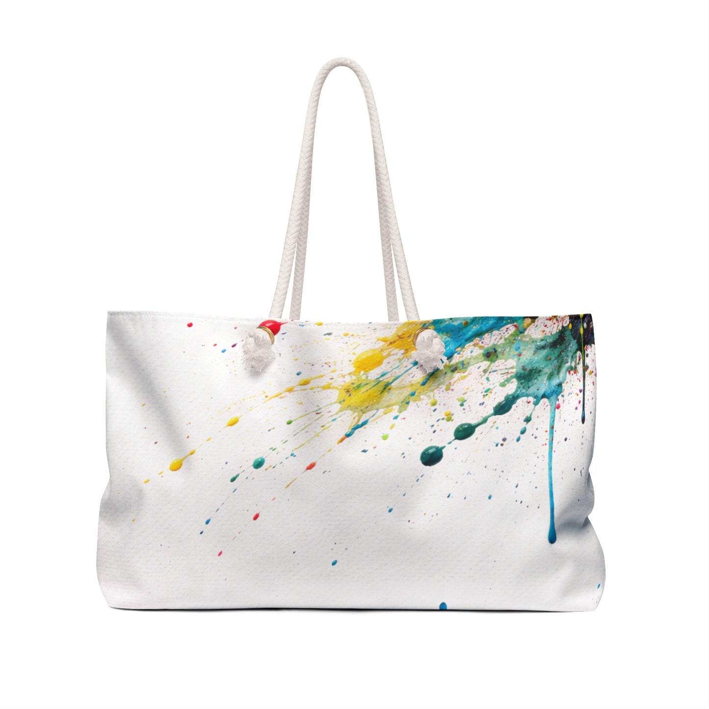 Color Splash Weekender Bag — Vibrant Paint Splash Travel Tote