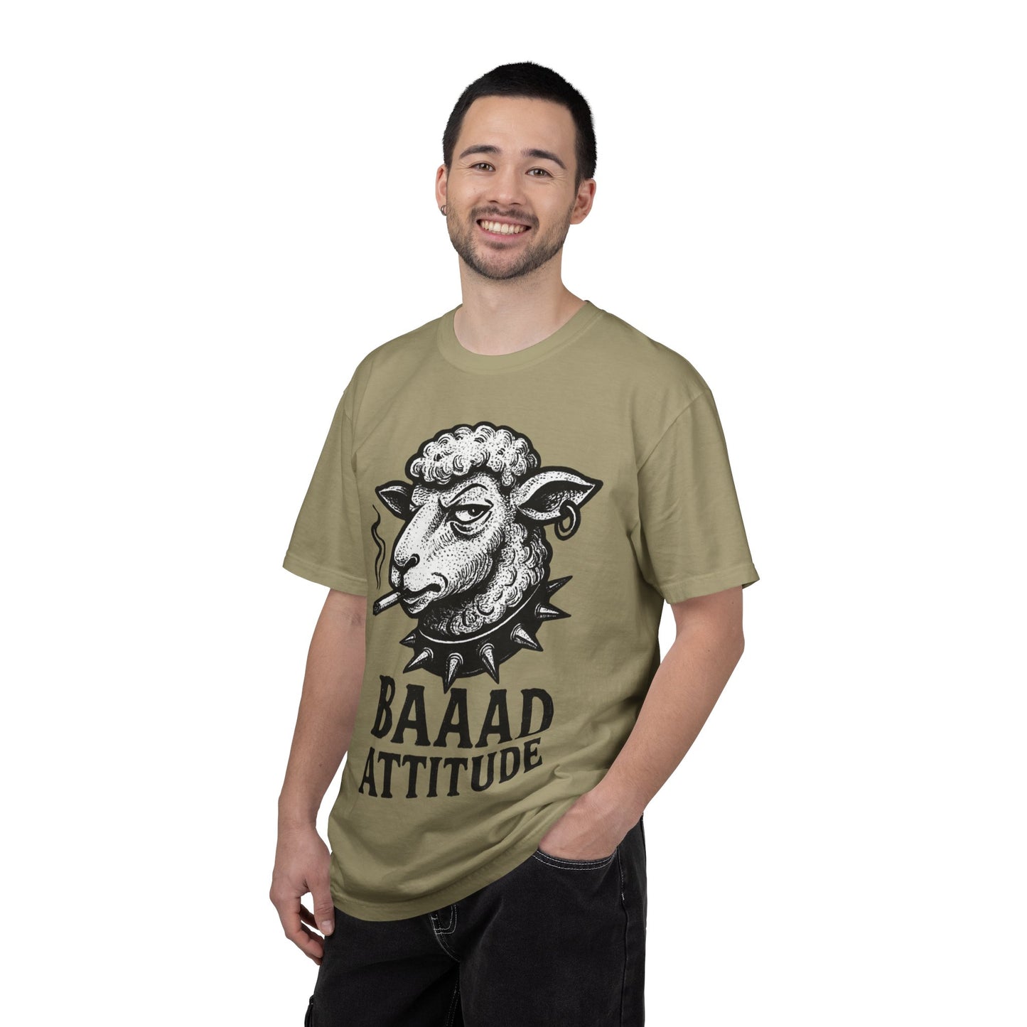 T-Shirt — "Baaad Attitude" Sheep Graphic Tee