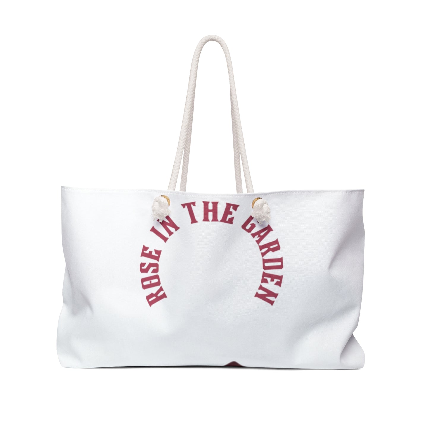 Rose In The Garden Weekender Bag – Red Rose Floral Travel Tote