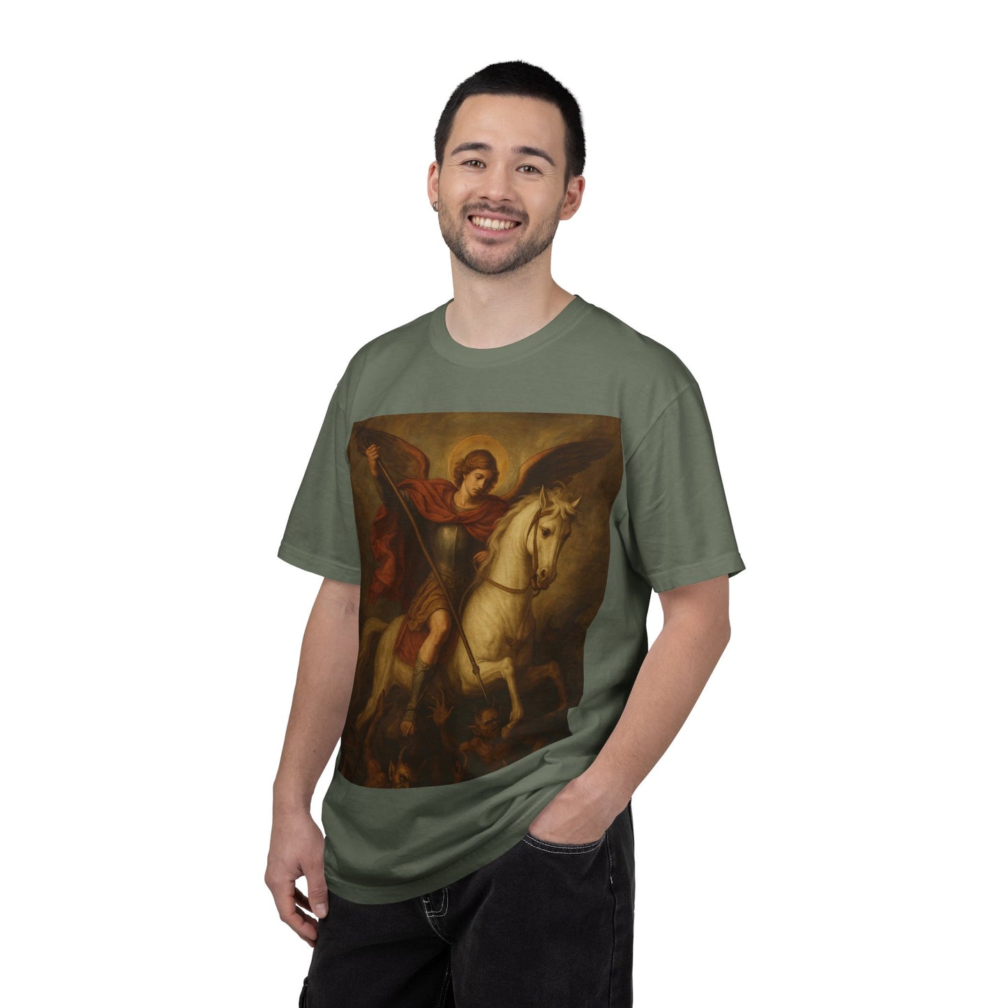 Saint George & the Dragon T-Shirt — Classic Religious Art Print Tee