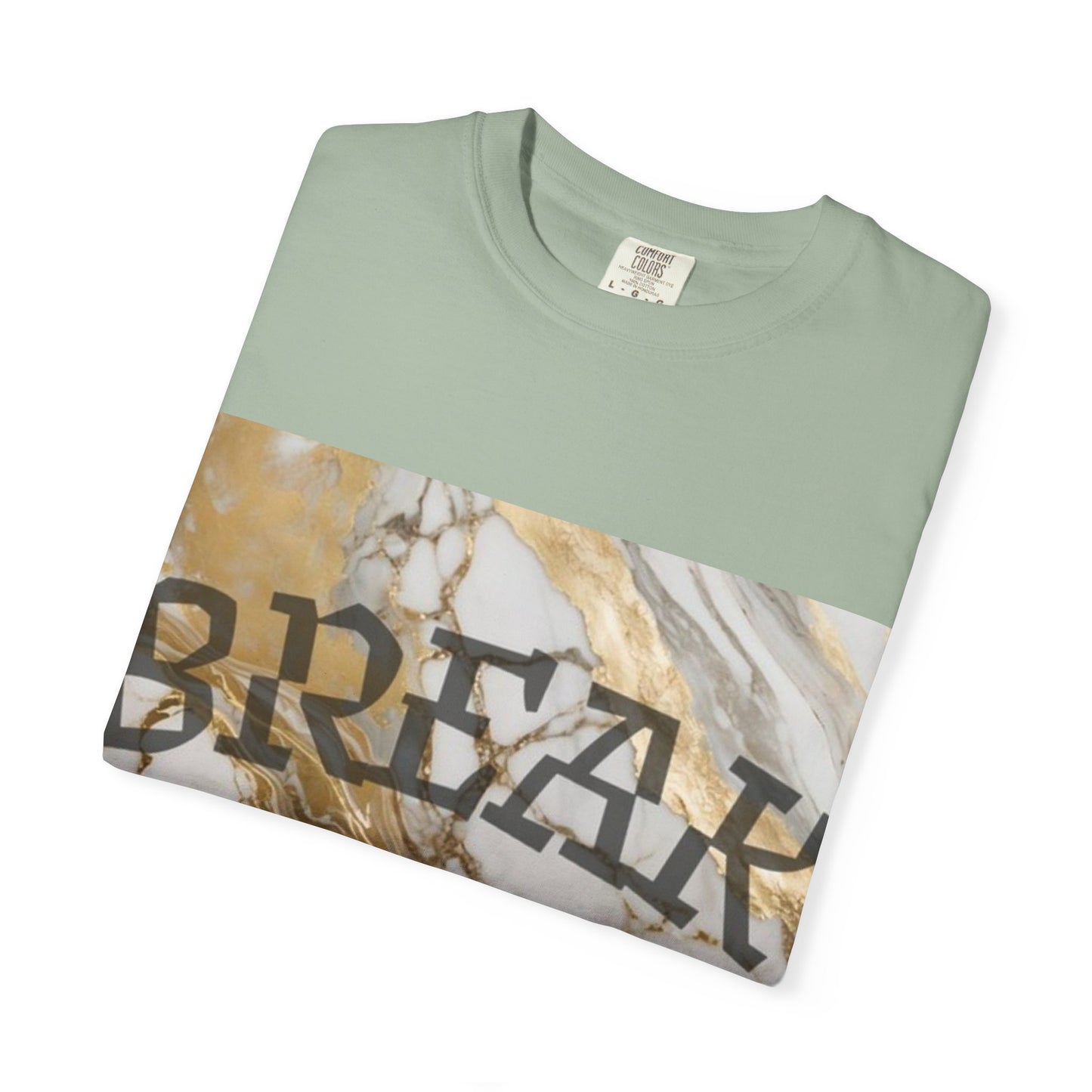 Break Marble Graphic T-Shirt — Vintage Stone Print Tee