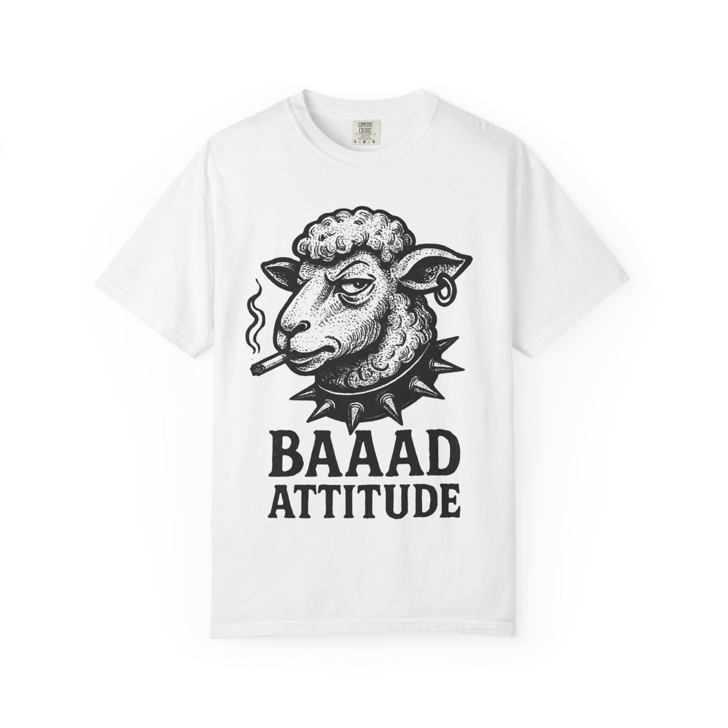 T-Shirt — "Baaad Attitude" Sheep Graphic Tee