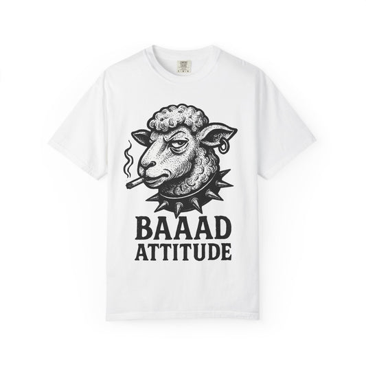 T-Shirt — "Baaad Attitude" Sheep Graphic Tee