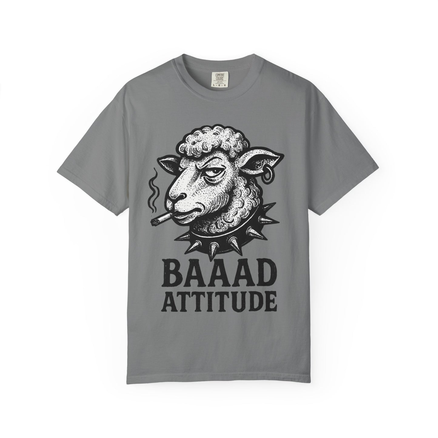 T-Shirt — "Baaad Attitude" Sheep Graphic Tee