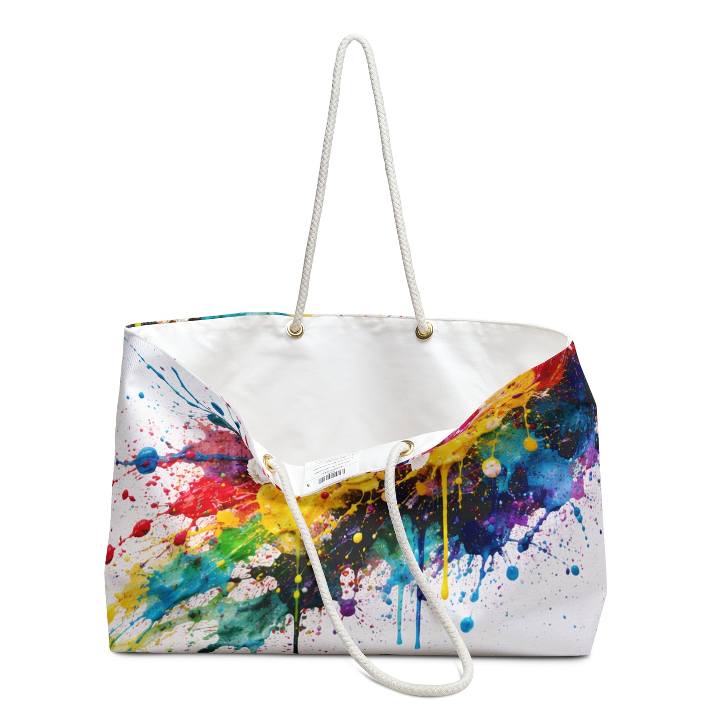 Color Splash Weekender Bag — Vibrant Paint Splash Travel Tote