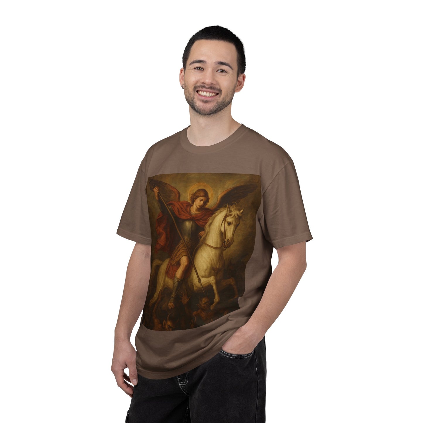 Saint George & the Dragon T-Shirt — Classic Religious Art Print Tee
