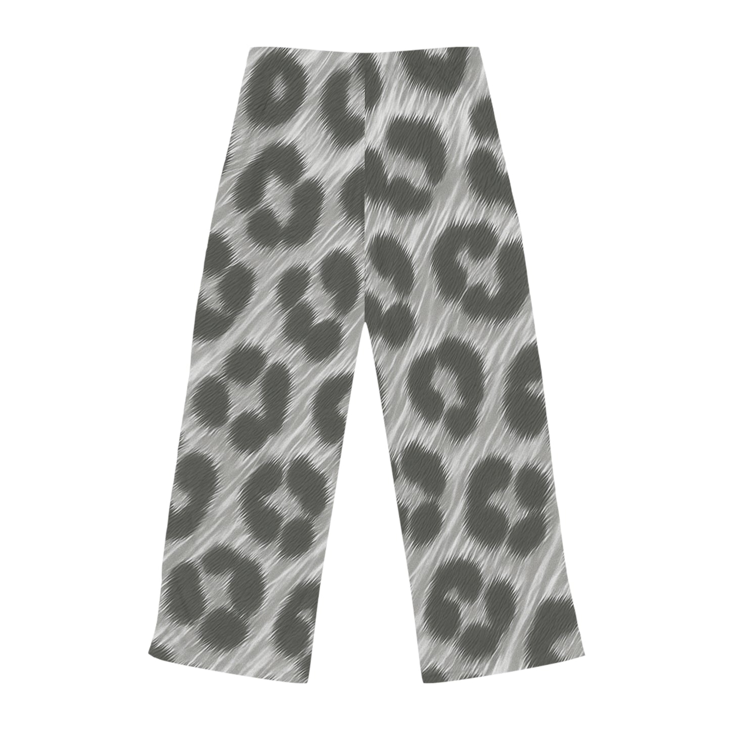 Grey Leopard Print Women's Pajama Pants — Cozy Lounge Sleepwear