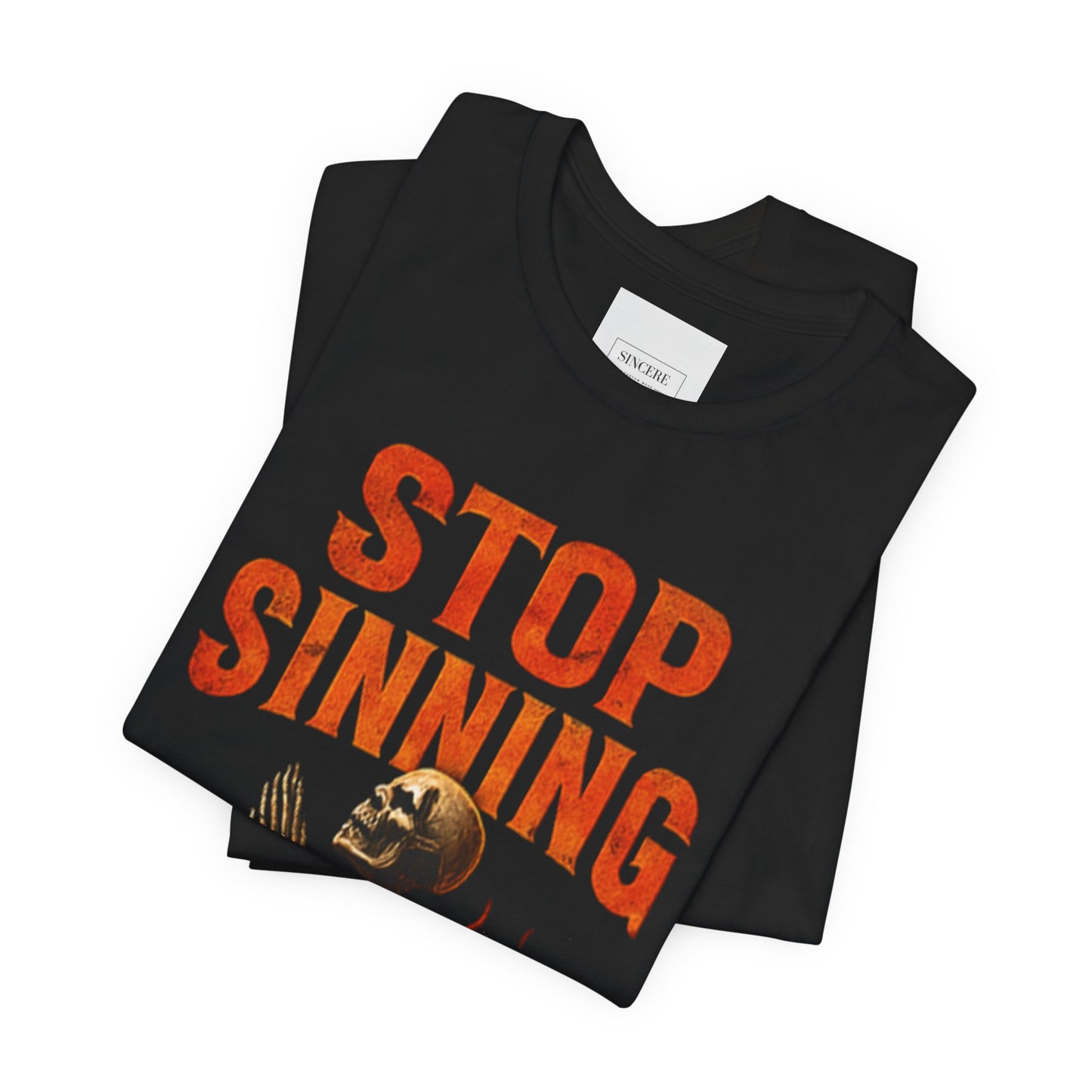Sincere Skeleton Graphic Tee — Unisex Street Art Shirt for Bold Style, Alternative Fashion, Everyday Wear