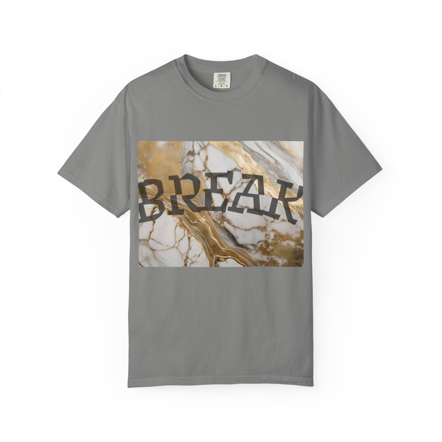 Break Marble Graphic T-Shirt — Vintage Stone Print Tee