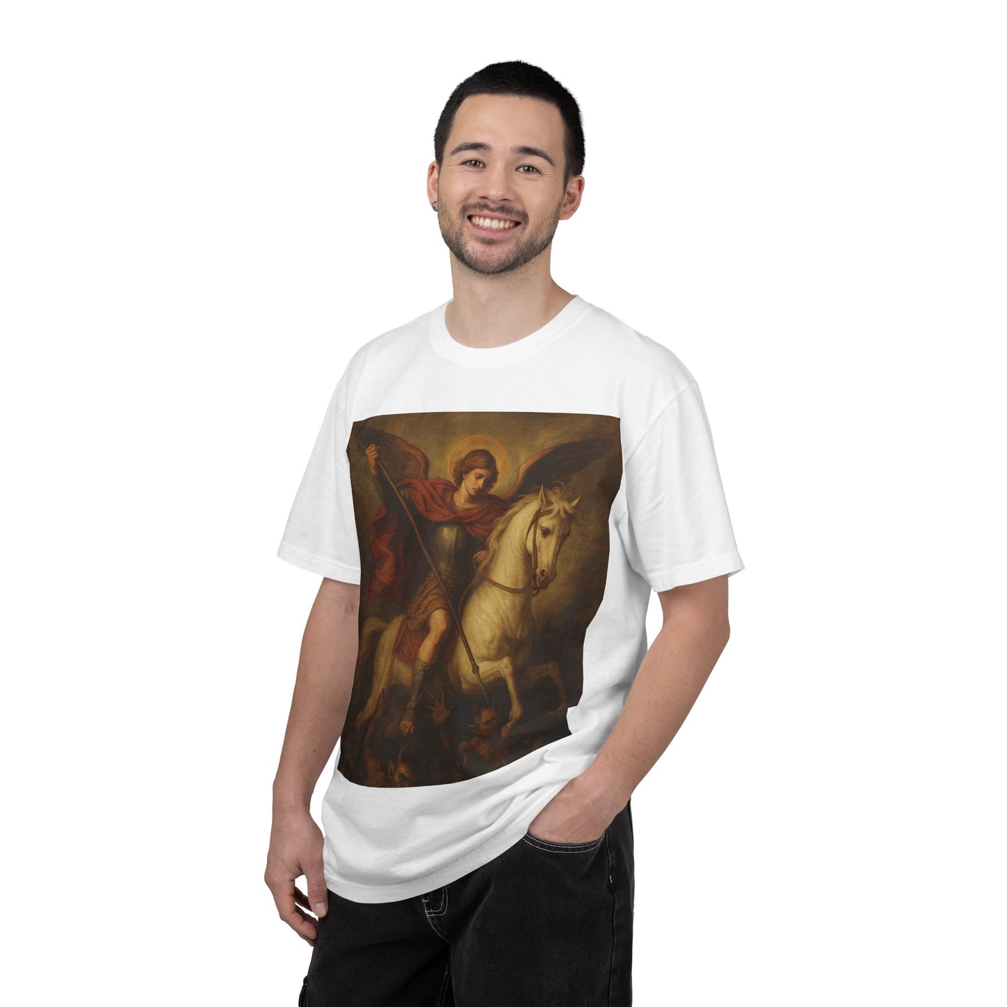 Saint George & the Dragon T-Shirt — Classic Religious Art Print Tee