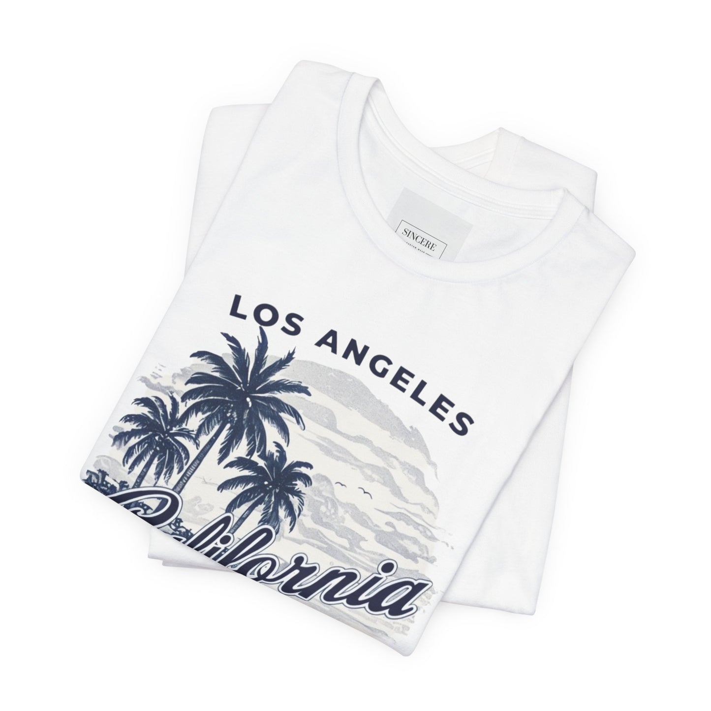 California Beach Paradise T‑Shirt — Los Angeles Palm Tree Surf Graphic Tee