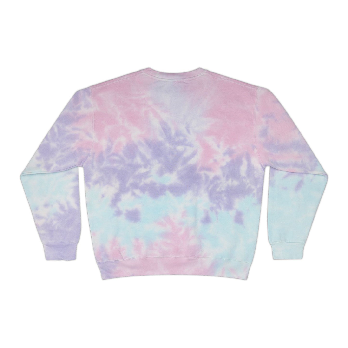 Tie-Dye Sweatshirt — Blue Spiral 'Sincere' Flame Logo Crewneck