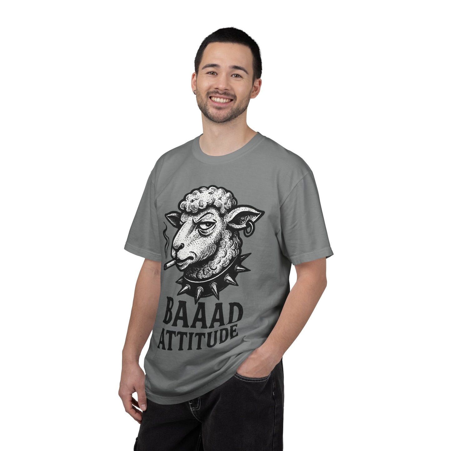 T-Shirt — "Baaad Attitude" Sheep Graphic Tee