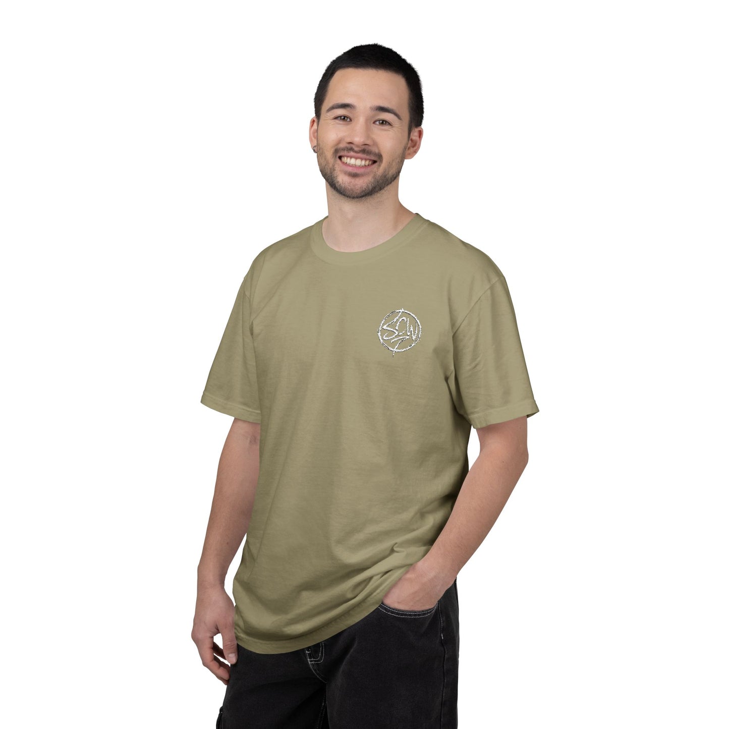 Anarchy Patch T-Shirt — Distressed Punk Chest Logo Tee