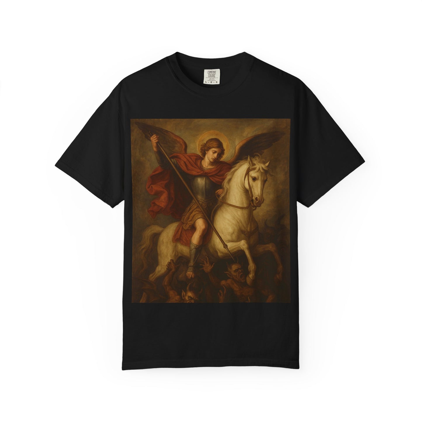 Saint George & the Dragon T-Shirt — Classic Religious Art Print Tee