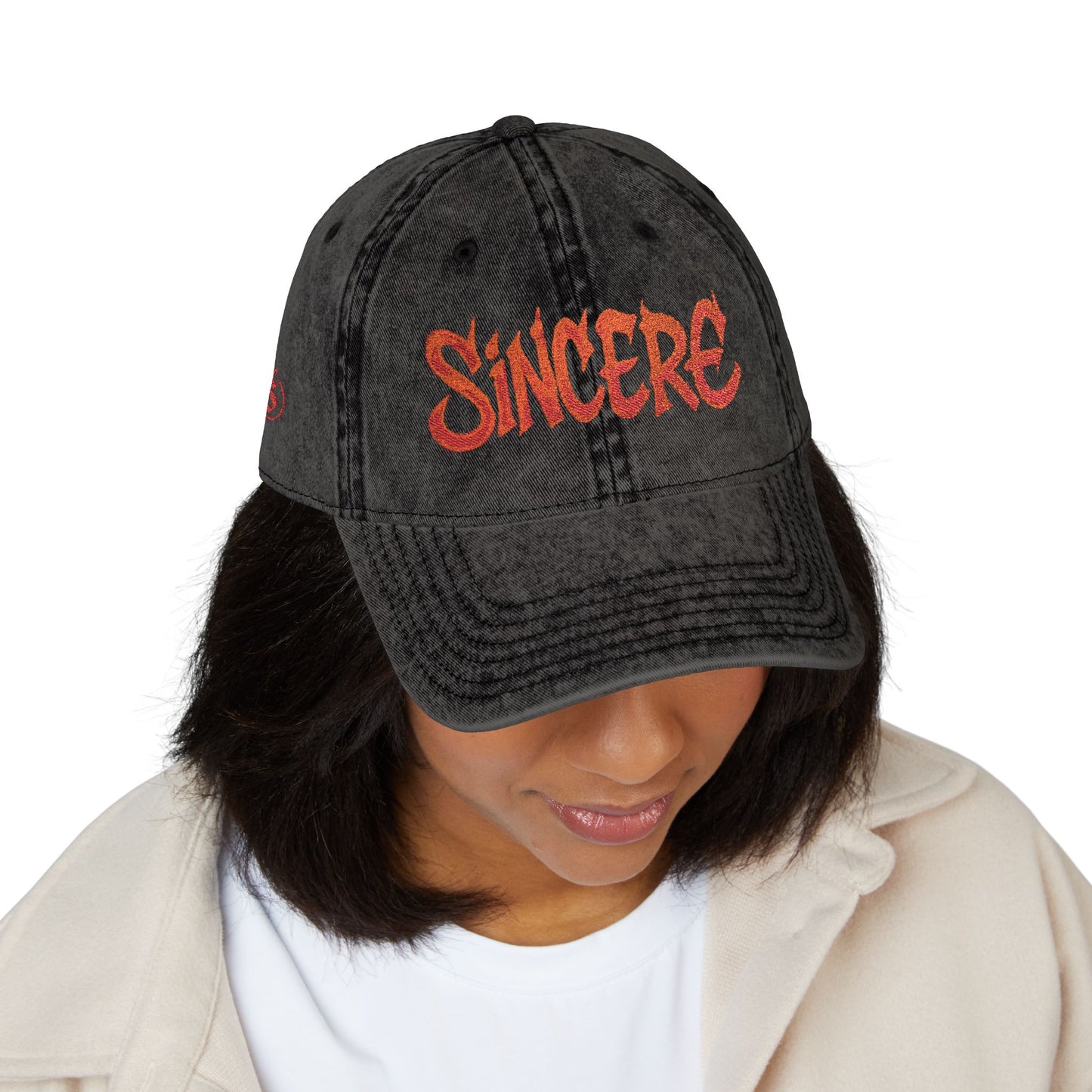 Sincere Embroidered Cap — Vintage-Style Baseball Hat