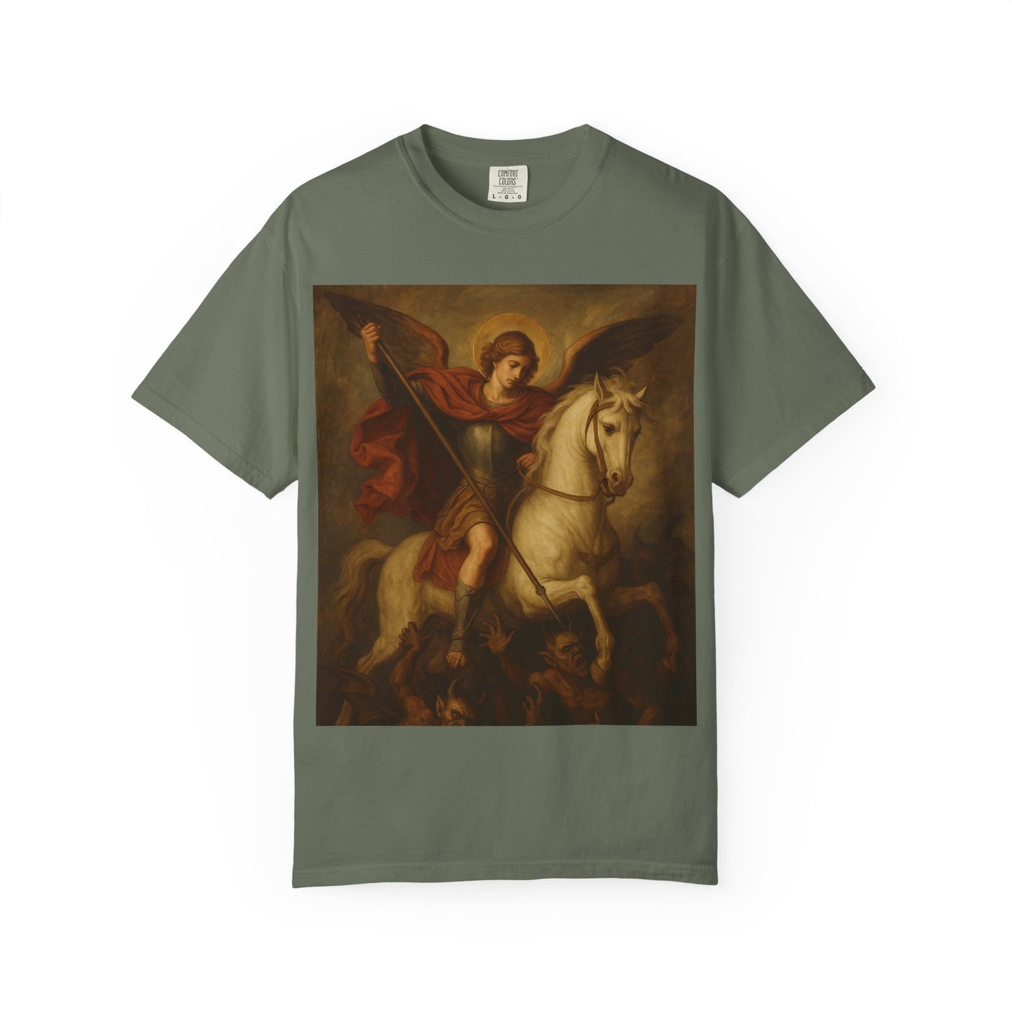Saint George & the Dragon T-Shirt — Classic Religious Art Print Tee