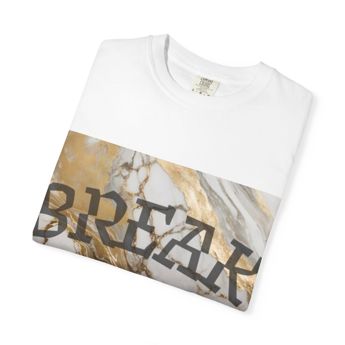 Break Marble Graphic T-Shirt — Vintage Stone Print Tee