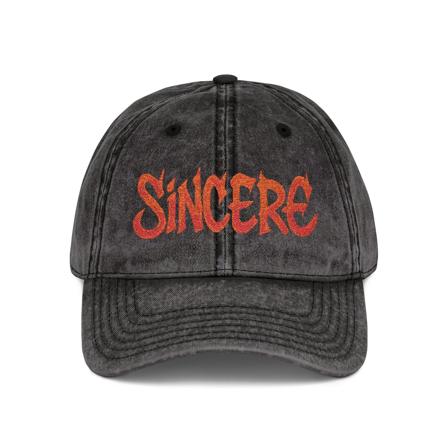 Sincere Embroidered Cap — Vintage-Style Baseball Hat