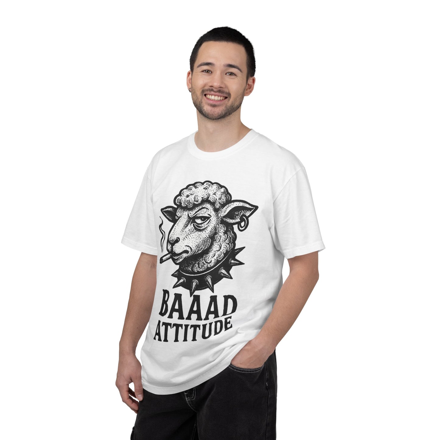 T-Shirt — "Baaad Attitude" Sheep Graphic Tee