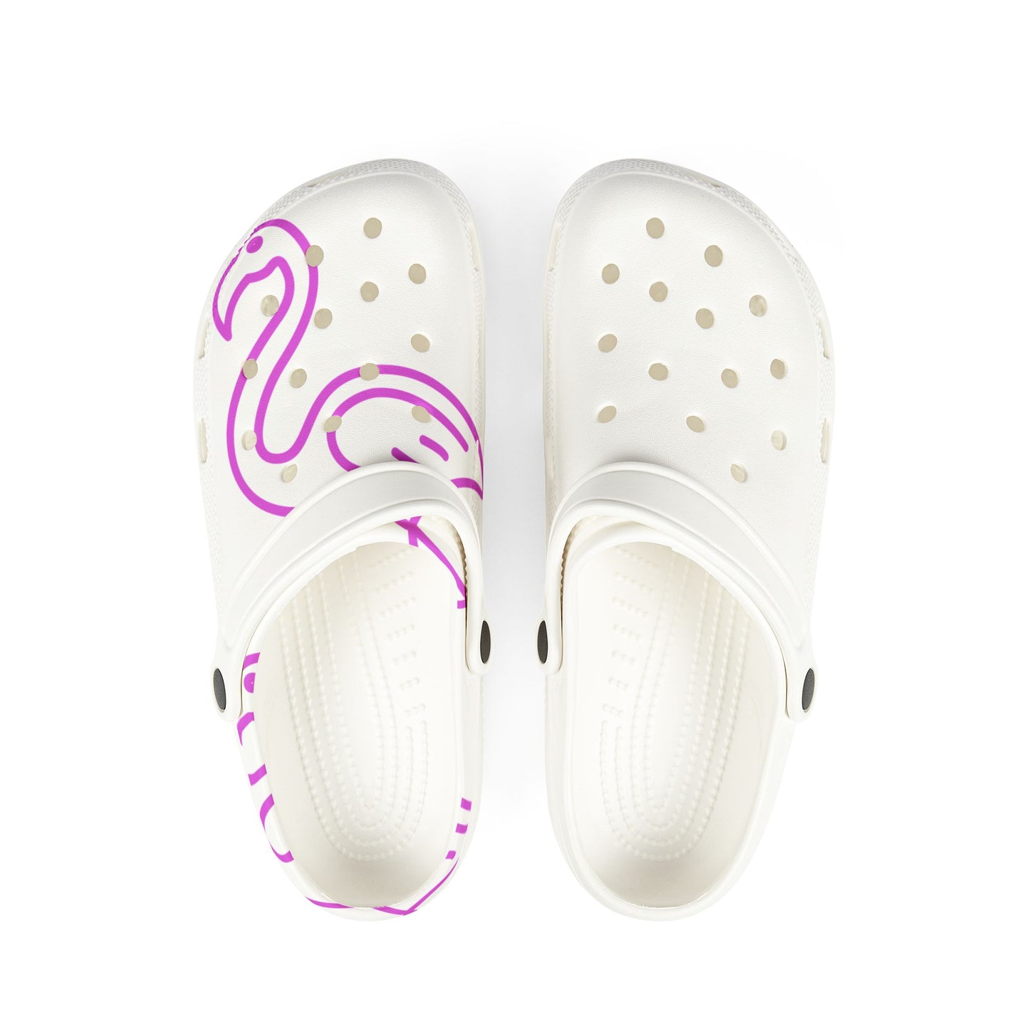 Flamingo Print EVA Foam Clogs — Lightweight Water-Resistant Slip-On Shoes