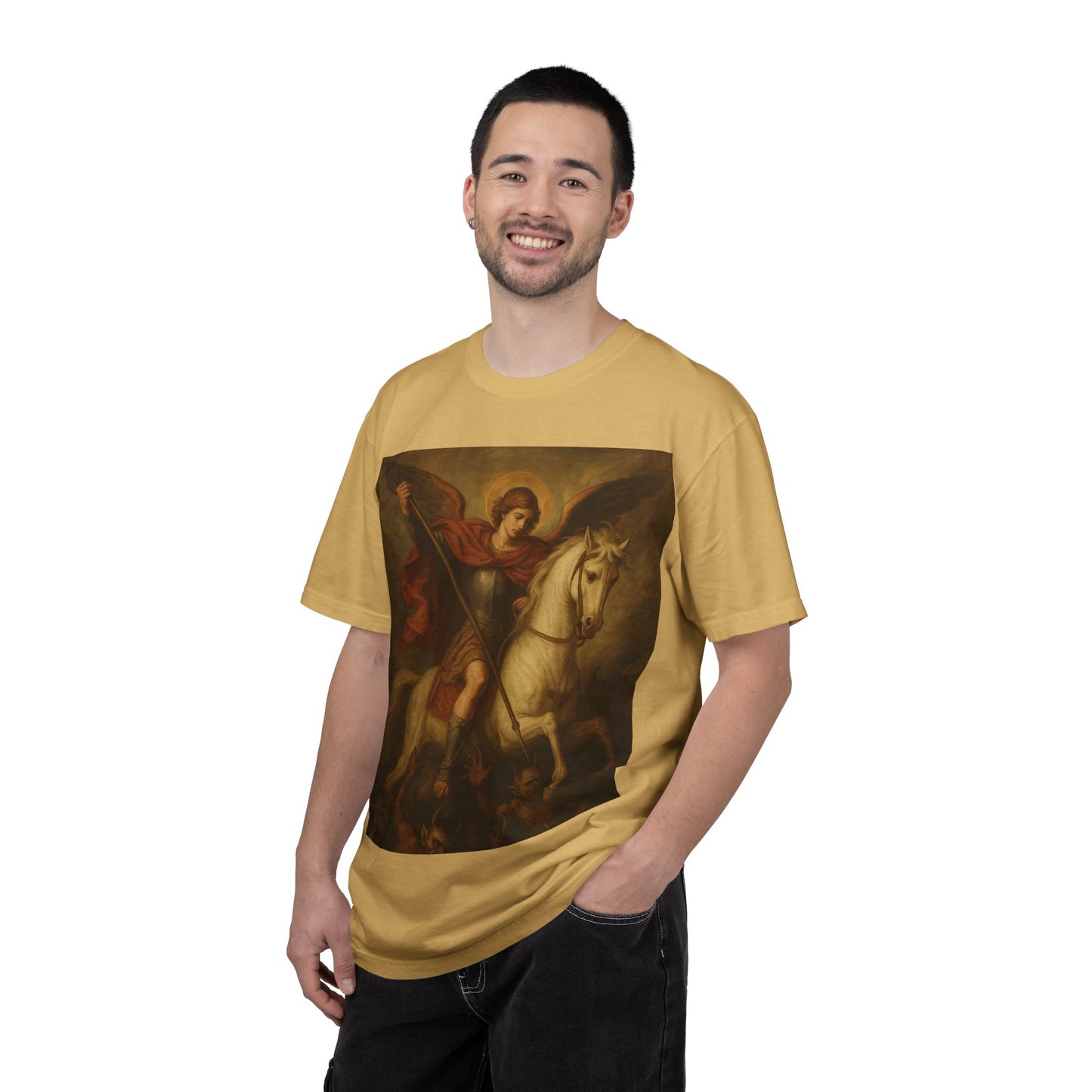 Saint George & the Dragon T-Shirt — Classic Religious Art Print Tee